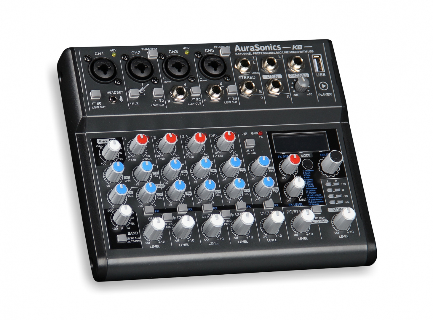 AuraSonics K8 компактный микшерный пульт в Монино