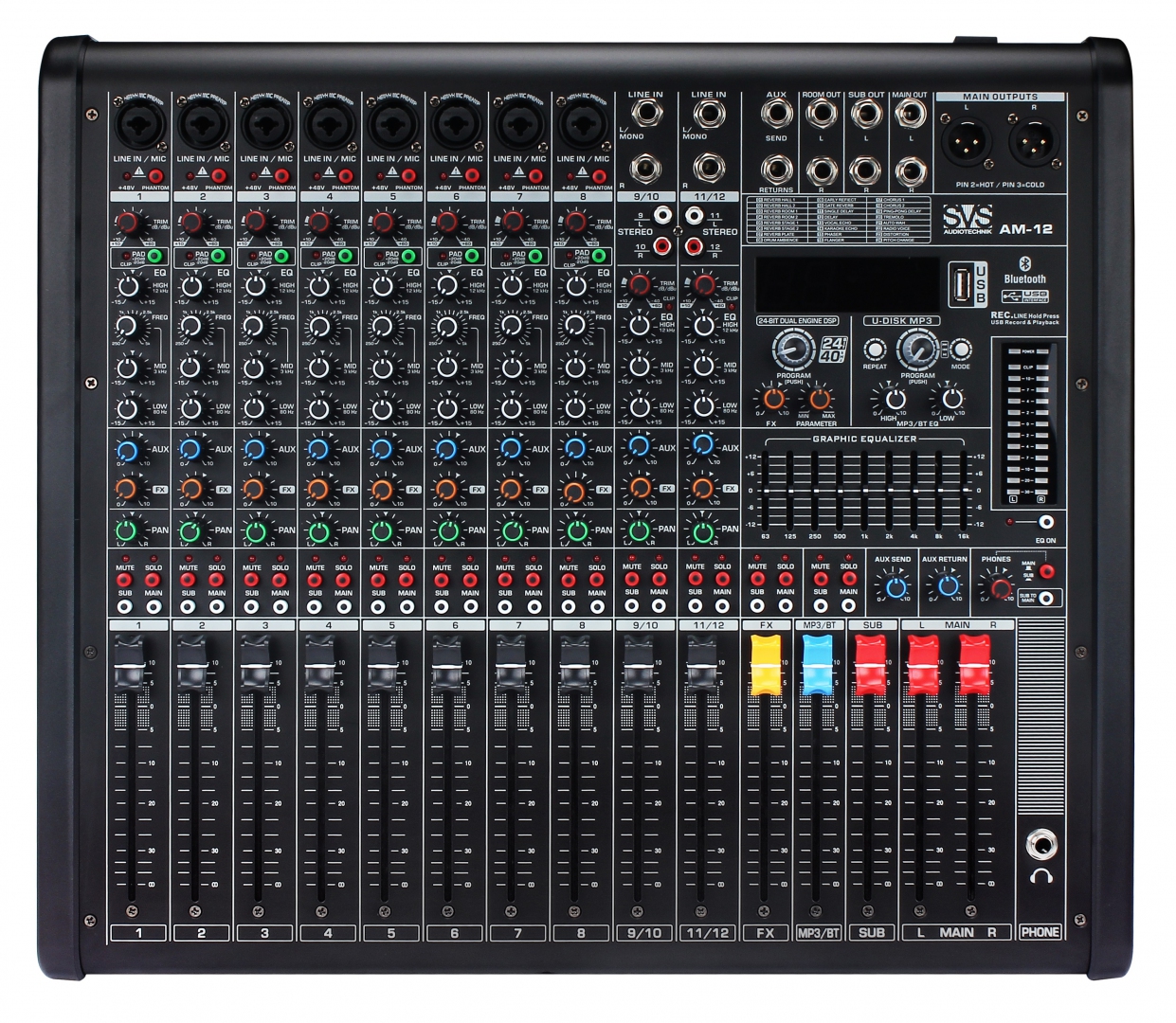 SVS Audiotechnik mixers AM-12 Микшерный пульт аналоговый, 12-канальный в Монино